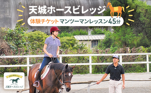 天城ホースビレッジ施設利用券 マンツーマンレッスン45分 187824 - 静岡県河津町