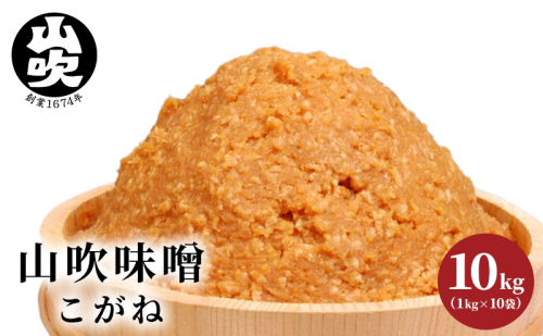 味噌 山吹味噌 こがね 10kg （1kg×10袋） セット 信州味噌 みそ ミソ 熟成 信州 信州みそ 調味料 小分け 長野県 長野  190053 - 長野県小諸市