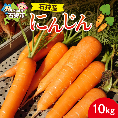 石狩産 人参 10kg【8月～11月発送】｜野菜 にんじん 北海道 石狩市 190166 - 北海道石狩市