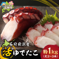 石狩前浜産 活ゆでたこ
