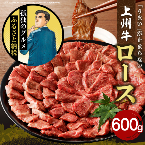 牛肉 ロース 【上州牛】 600g  群馬 県 千代田町 1910930 - 群馬県千代田町