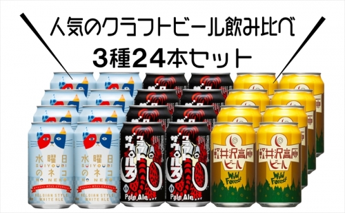 水曜日のネコと軽井沢高原ビール クラフトビール 飲み比べ セット