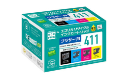 ブラザーの最新プリンターに適合し、家庭用途からビジネス用途まで幅広く対応できる売れ筋インクとなります。本製品は、使用済みカートリッジに取り付けてある純正基板を、独自開発のICチップである「ecoly 