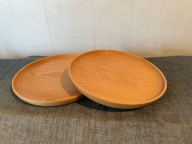 KK‐07　木目が美しい 栂（つが）の木 トレイ皿 2枚セット 多気町 | 木工品 国産 食器