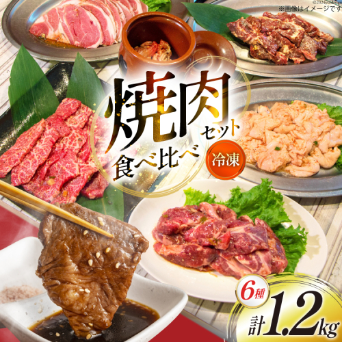 焼肉セット 6種 食べ比べ 200g×6種 計1.2kg [焼肉銀座園 北海道 砂川市 12260736] 焼肉 焼き肉 やきにく 焼肉用 焼肉プレート セット 牛 牛肉 豚 豚肉 カルビ 上カルビ ホルモン 上ホルモン ラム肉 ジンギスカン サガリ 1925019 - 北海道砂川市