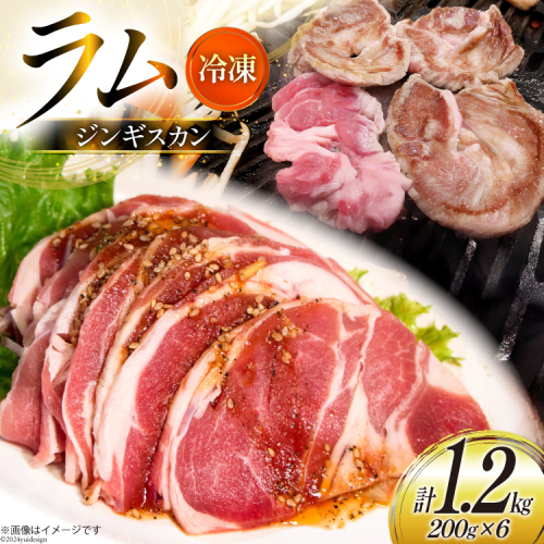 ラム肉 冷凍 ラムジンギスカン 200g 6パック 計1.2kg [焼肉銀座園 北海道 砂川市 12260734-c] 羊肉 羊 肉 小分け 焼肉 焼き肉 やきにく レビューキャンペーン 1925358 - 北海道砂川市