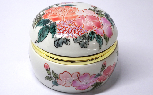 九谷焼オルゴール 花ごよみ a05 焼き物 民芸品 工芸品 雑貨 192539 - 石川県能美市