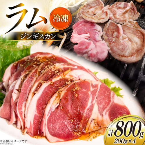 ラム肉 冷凍 ラムジンギスカン 200g 4パック 計800g [焼肉銀座園 北海道 砂川市 12260734-b] 羊肉 羊 肉 小分け 焼肉 焼き肉 やきにく 1925740 - 北海道砂川市