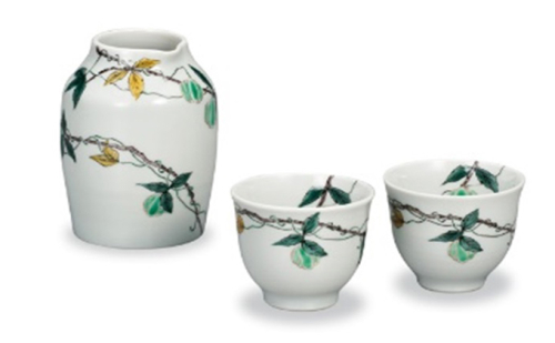 九谷焼　晩酌揃　風船かずら　宮本晄作 a05 工芸品  192634 - 石川県能美市