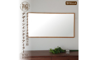 【SENNOKI】Stellaステラ ホワイトオークW540×D35×H1020mm(7kg)木枠長方形デザインインテリアミラー