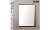 【SENNOKI】Stellaステラ アメリカンチェリーW490×D35×H740mm(6kg)木枠長方形デザインインテリアミラー