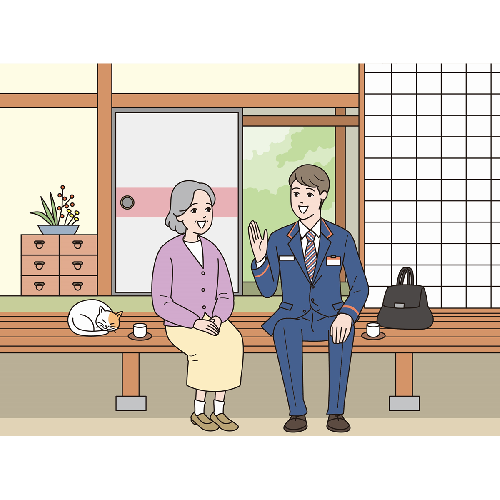 日本郵便　郵便局のみまもりサービス「みまもり訪問サービス」【6ヶ月】