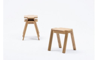 家具 kitoki 小泉誠デザイン WK49.stacking stool(スタッキングスツール) 広島県福山市/若葉家具株式会社 スツール 木製 おしゃれ 北欧 サイドテーブル [BADX004]