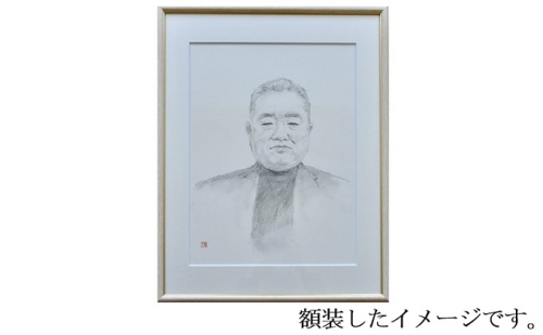 日本画家 井手康人による「似顔絵デッサン・鉛筆画」 絵画  194780 - 岡山県瀬戸内市