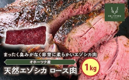 天然エゾシカロース肉（1kg） 194947 - 北海道遠軽町