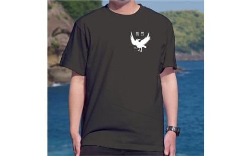 導きのカラスＴシャツ　ブラック（Sサイズ）【mrm0147-1】 1951428 - 三重県熊野市