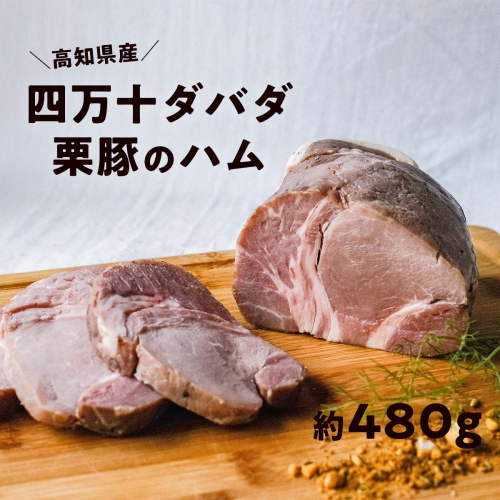 四万十ダバダ火振栗豚 ハム（約480g） 豚肉 ハム 冷凍 ブランド 豚肉 195261 - 高知県日高村