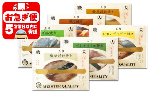 A1-47191／【鹿児島産ぶり冷凍】漬け焼き魚・６種類セット 195498 - 鹿児島県垂水市