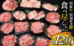 ＼宮崎牛＆県産豚を半年間堪能!／＼大満足!総重量12.9kg!／畜産王国宮崎県から宮崎牛と県産豚をたっぷりお楽しみいただける『≪6か月お楽しみ定期便≫宮崎牛＆宮崎県産豚食べ尽くしセット』を数量限定では