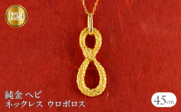 【商品詳細】 2025年巳年の蛇は吉兆・復活・再生・金運・神の使いと言い伝えられ とても縁起が良いとされています。 無限と循環を意味する尾をくわえた蛇ウロボロスインフィニティペンダントネックレス 未来