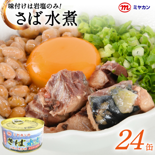 缶詰 ミヤカンのさば水煮 175g ×24缶 [ミヤカン 宮城県 気仙沼市 20564180] 鯖 さば サバ サバ缶 水煮 おかず 小分け 常備 ストック 長期保存 196795 - 宮城県気仙沼市