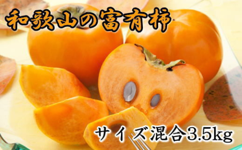 [甘柿の王様]和歌山産富有柿 約3.5kgサイズ混合 ※2025年10月下旬～11月下旬頃に順次発送予定 1971704 - 和歌山県美浜町