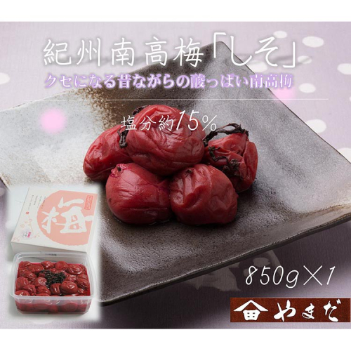 紀州南高梅しそ塩分約15％（850g） 1973592 - 和歌山県美浜町