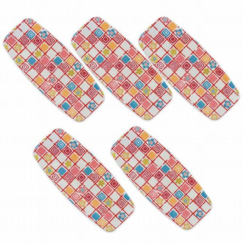 友禅和紙おしぼりトレー 5枚セット 梅桜 格子 タツクラフト 【Tk33】 1974388 - 和歌山県上富田町