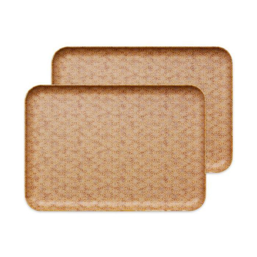 タツクラフト 友禅和紙トレー L 39cm 2枚セット 麻の葉 【Tk321】 1974635 - 和歌山県上富田町