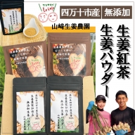 22-690．生姜農家が作った四万十市産無添加生姜パウダー＆生姜紅茶セット