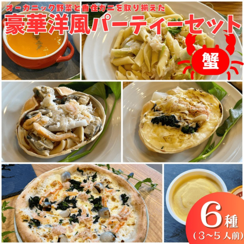 オーガニック野菜と香住ガニを取り揃えた、豪華洋風パーティーセット（3〜５人前）
 1979591 - 京都府京丹後市