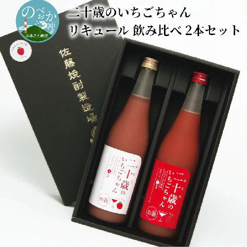 二十歳のいちごちゃんリキュール飲み比べ2本セット N085-YZA727 198006 - 宮崎県延岡市