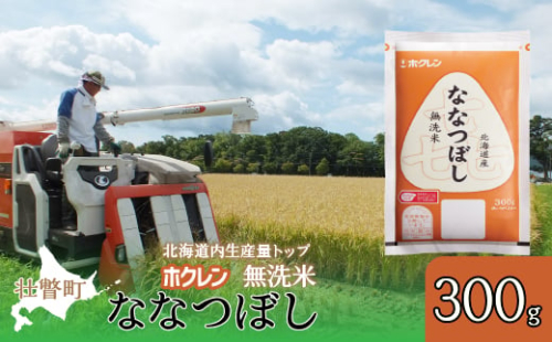 【新米】【令和6年産米】（無洗米300g）ホクレン喜ななつぼし 【 ふるさと納税 人気 おすすめ ランキング 北海道産 米 こめ 無洗米 白米 コメ ご飯 ごはん 喜ななつぼし 300g 北海道 壮瞥町 送料無料 】 SBTD156 1980116 - 北海道壮瞥町