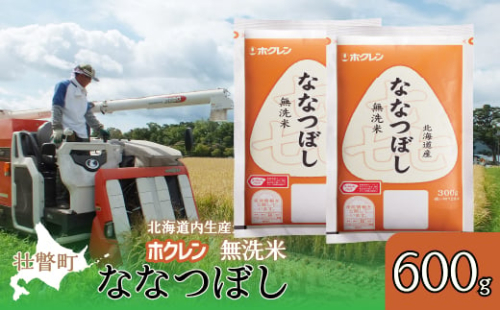 【新米】【令和6年産米】（無洗米600g）ホクレン喜ななつぼし 【 ふるさと納税 人気 おすすめ ランキング 北海道産 米 こめ 無洗米 白米 コメ ご飯 ごはん 喜ななつぼし 600g 北海道 壮瞥町 送料無料 】 SBTD160 1980169 - 北海道壮瞥町