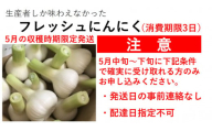 [10-A6] 5月限定　フレッシュにんにく　特大約1.3kg　10球前後(消費期限のきわめて短い生ものです。5月上旬~下旬に事前の連絡なく、確実にお受け取りできる方のみ、お申し込みください。)