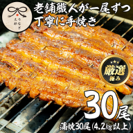 【3903717a】＜大容量！＞鹿児島県産東串良町のうなぎ蒲焼(30尾・計4.2kg以上・秘伝のタレ付き) うなぎ 高級 ウナギ 鰻 国産 蒲焼 蒲焼き たれ 鹿児島 【うなぎ太郎】