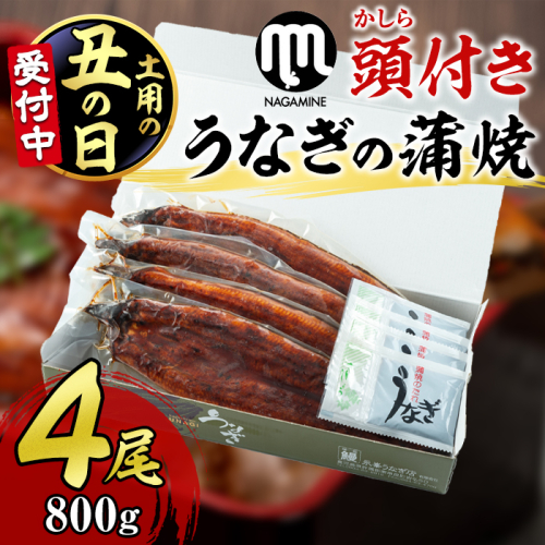 【30605-2507】＜丑の日までにお届け！＞大隅産うなぎの蒲焼＜計約800g(約200g×4尾＞ うなぎ 高級 ウナギ 鰻 国産 蒲焼 蒲焼き たれ 鹿児島 【永峯うなぎ店】 1983431 - 鹿児島県東串良町