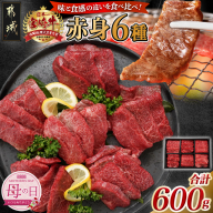 [母の日]宮崎牛赤身6種600g≪5月8日〜11日お届け≫_16-2601-MG