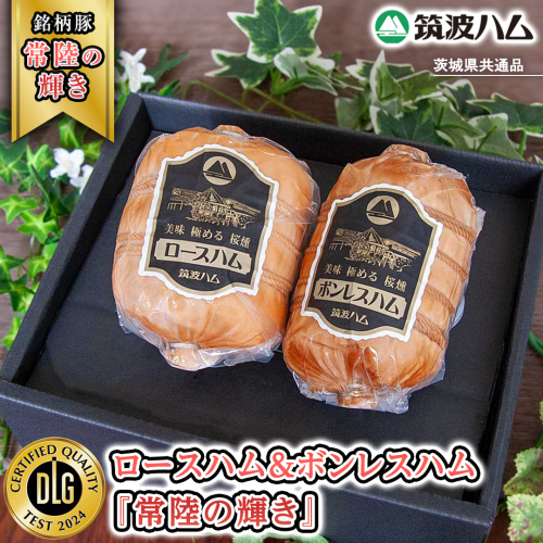 筑波ハム ロースハム 500g ボンレスハム 400g 『常陸の輝き』 茨城県産 ブランド豚 銘柄豚 ( 茨城県共通返礼品 ) ハム 豚 豚肉 肉 お肉 [EN029sa] 1986456 - 茨城県桜川市