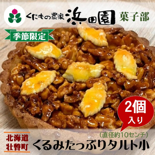 ＜2025年12月10日頃よりお届け＞くるみたっぷりタルト小(直径約10cm)2個入り SBTI005 1992880 - 北海道壮瞥町