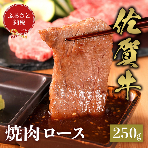 【和牛セレブ】佐賀牛 焼肉ロース 250g【肉 ブランド牛 和牛 牛肉 ふるさと納税】(H113104) 1993184 - 佐賀県神埼市