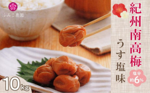 紀州南高梅　うす塩味梅10Kg 199431 - 和歌山県有田川町
