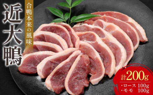 近大鴨 合計200g ロース 100g モモ 100g セット 199906 - 和歌山県有田川町