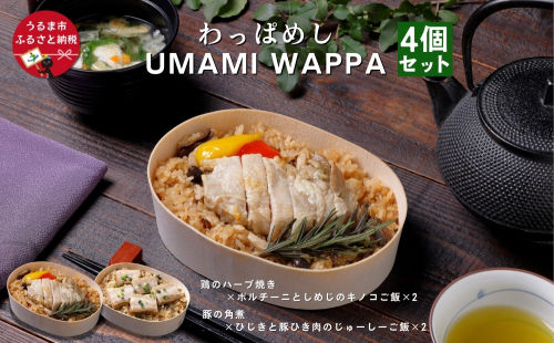 わっぱめし UMAMI WAPPA 4個セット 1999830 - 沖縄県うるま市