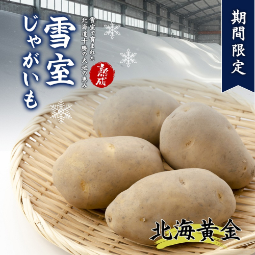 北海道産 熟成じゃがいも 北海黄金4kg　期間限定 雪室貯蔵 十勝産 ジャガイモ じゃが芋 いも 甘い 2001749 - 北海道池田町