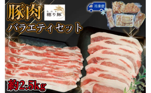 No.840 坂東市産の豚肉バラエティセット　約2.5kg ／ 背ロース バラ もも 小間切れ ひき肉 セット うま味 茨城県 2001907 - 茨城県坂東市