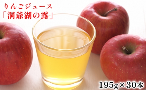 りんごジュース「洞爺湖の露」195g×30本 200201 - 北海道壮瞥町