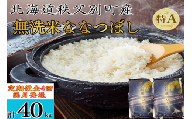 【新米予約受付中】令和8年産 無洗米ななつぼし定期便40kg(隔月10kg×4か月)