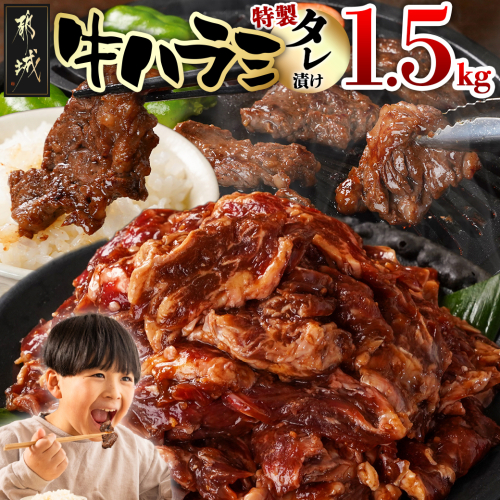 牛ハラミ タレ漬け1.5kg_14-3304 2005295 - 宮崎県都城市