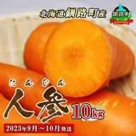 野菜王国　釧路町産　【にんじん】10kg＜出荷時期：2023年9月1日～10月31日ごろ＞